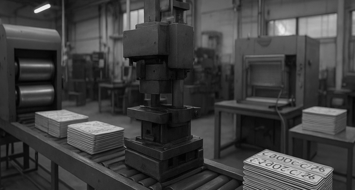 Производство номерных знаков